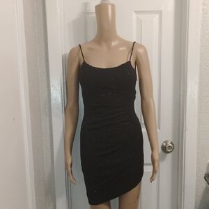 Elegant Black Spaghetti Strap Dress